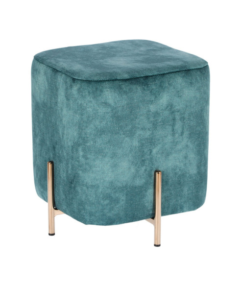 PUFA VELVET IZBIT NA ZŁOTYM STELAŻU (NIEBIESKI, SZARY)