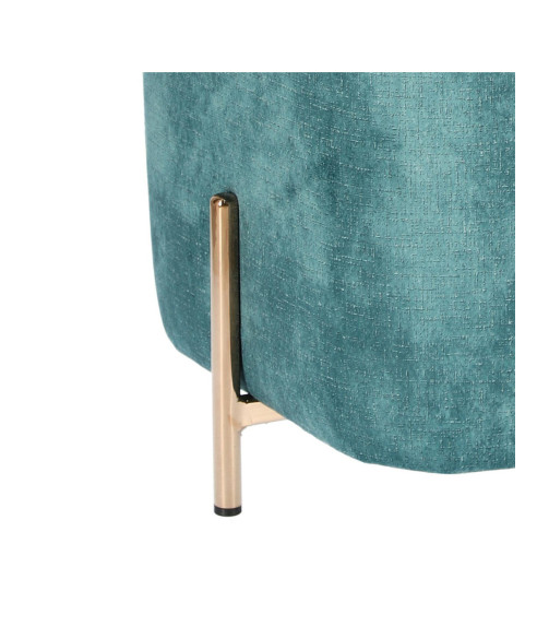 PUFA VELVET IZBIT NA ZŁOTYM STELAŻU (NIEBIESKI, SZARY)