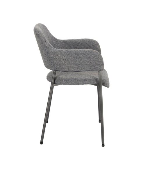 KRZESŁO TAPICEROWANE GATO (NIEBIESKI, JASNO-SZARY, CIEMNO-SZARY)