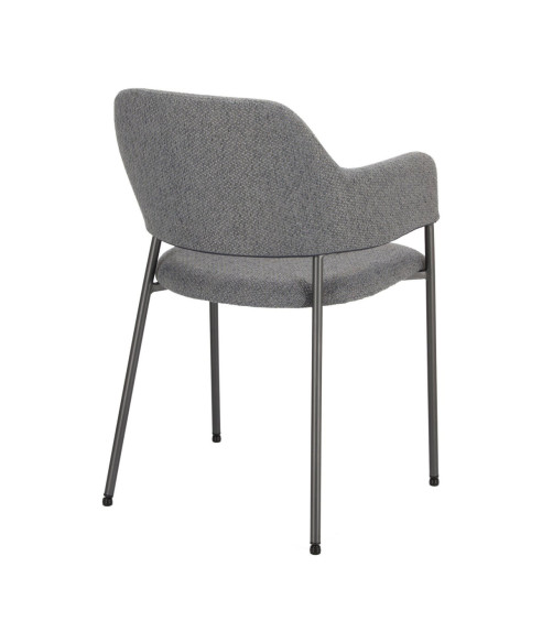 KRZESŁO TAPICEROWANE GATO (NIEBIESKI, JASNO-SZARY, CIEMNO-SZARY)