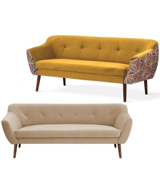 SOFA SKANDYNAWSKA WYPOCZYNKOWA BERGAMO 3 (WYBIERZ TKANINĘ I KOLOR NÓG) 2