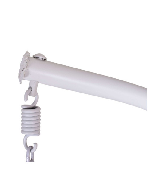 FOTEL OGRODOWY WISZĄCY CANARI BIAŁO-SZARY