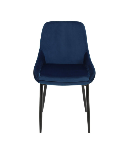 KRZESŁO AKSAMITNE VELVET FLOYD NOGI CZARNE (WYBIERZ KOLOR)