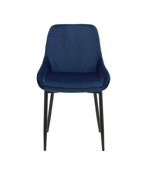 KRZESŁO AKSAMITNE VELVET FLOYD NOGI CZARNE (WYBIERZ KOLOR)