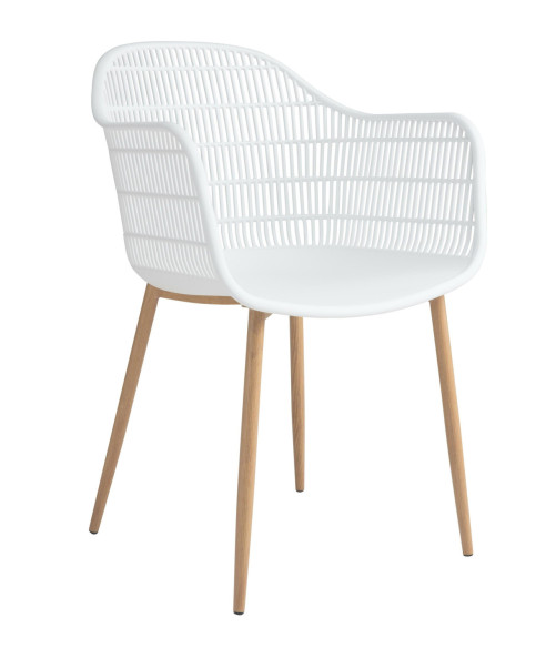 KRZESŁO BECKER TWORZYWO + METAL (BIAŁE, CZARNE)