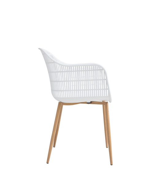 KRZESŁO BECKER TWORZYWO + METAL (BIAŁE, CZARNE)