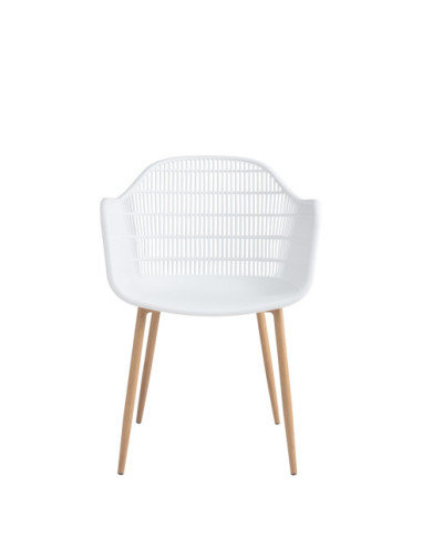 KRZESŁO BECKER TWORZYWO + METAL (BIAŁE, CZARNE)