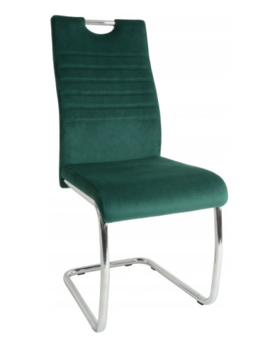 KRZESŁO NA PŁOZACH WELUROWE TRIS (WYBIERZ KOLOR)