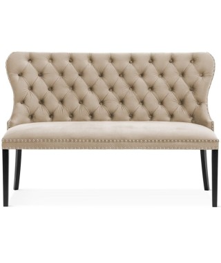 ŁAWKA MADAME TAPICEROWANA PIKOWANA CHESTERFIELD (WYBIERZ TKANINĘ I KOLOR NÓG) 2