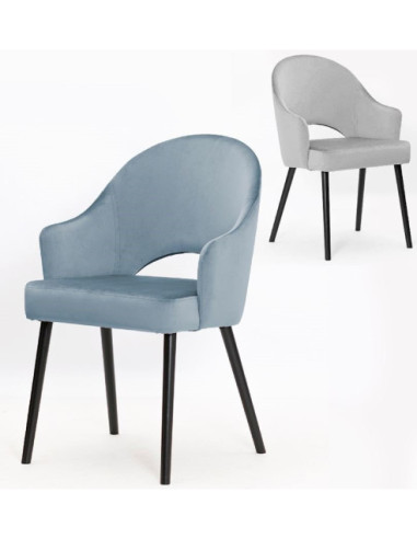 KRZESŁO GODA PLUS NOGI DREWNO (WYBIERZ TKANINĘ I KOLOR NÓG)