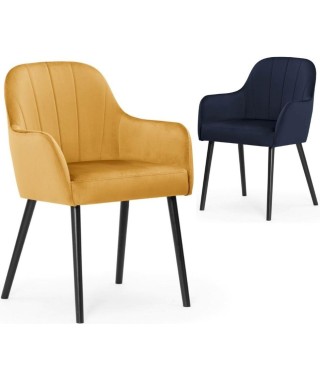 KRZESŁO TAPICEROWANE W PASY TULIP PLUS (WYBIERZ TKANINĘ I KOLOR NÓG) 2