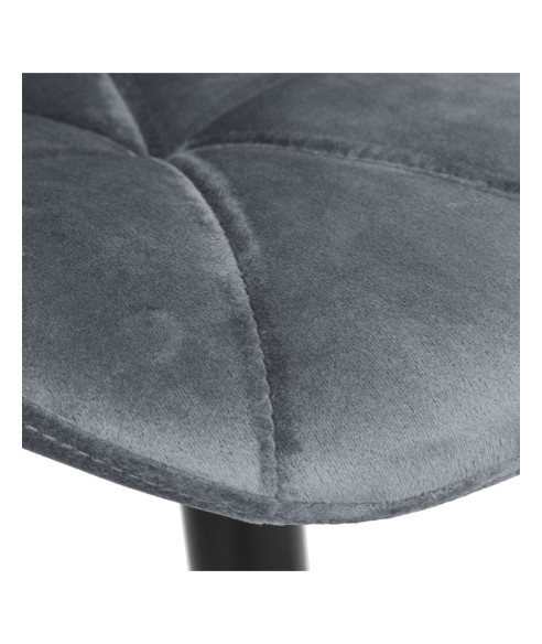 HOKER KRZESŁO KUCHENNE GORDON VELVET (GRANAT, SZARY, CZARNY)