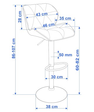 HOKER KRZESŁO KUCHENNE GRAPPO VELVET (GRANAT, SZARY, CZARNY) 2