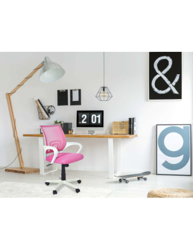 FOTEL OBROTOWY BIUROWY BIANCO (RÓŻOWY, NIEBIESKI, CZARNY)