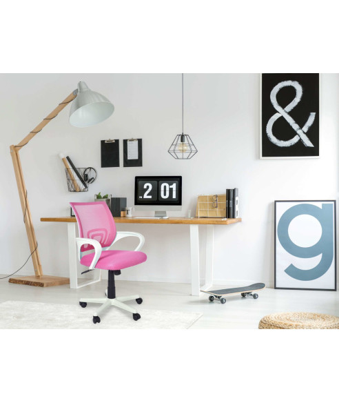 FOTEL OBROTOWY BIUROWY BIANCO (RÓŻOWY, NIEBIESKI, CZARNY)