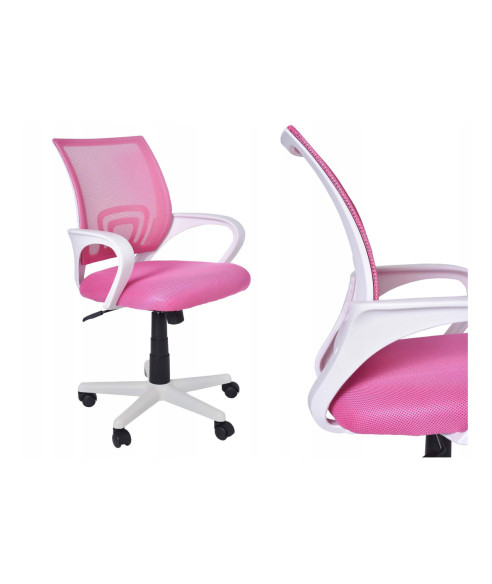FOTEL OBROTOWY BIUROWY BIANCO (RÓŻOWY, NIEBIESKI, CZARNY)