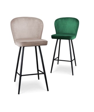 HOKER KUCHENNY KRZESŁO BAROWE AINE 67 CM NOGI CZARNE (WYBIERZ TKANINĘ) 2