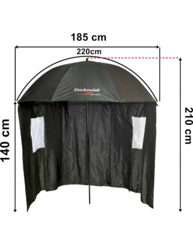 PARASOL WĘDKARSKI Z OSŁONĄ URAL
