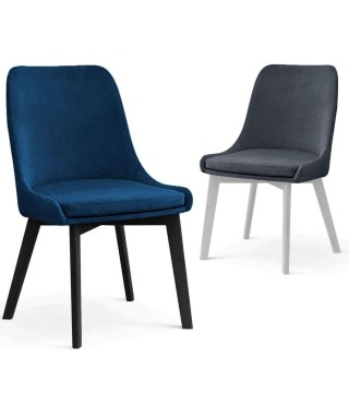 KRZESŁO IVAN NOGI DREWNO (WYBIERZ TKANINĘ I KOLOR NÓG) 2