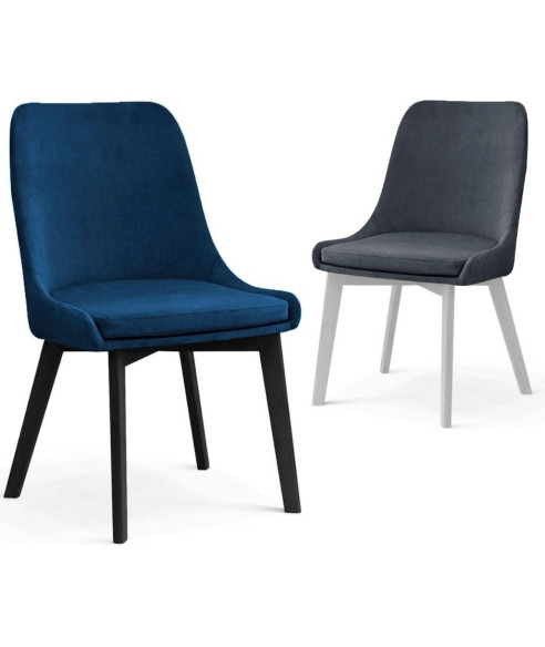 KRZESŁO IVAN NOGI DREWNO (WYBIERZ TKANINĘ I KOLOR NÓG)