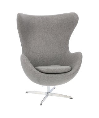 FOTEL JAJO EGG PREMIUM TKANINA  EASY CLEAN (J.SZARYC, C.SZARY) 2