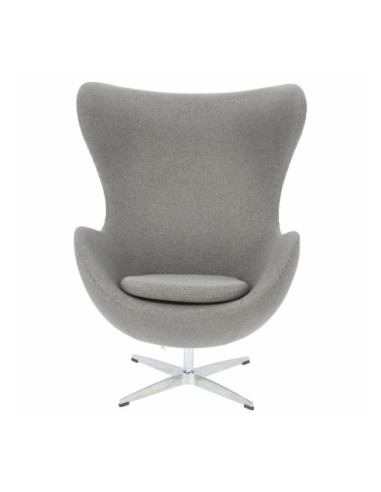 FOTEL JAJO EGG PREMIUM TKANINA  EASY CLEAN (J.SZARYC, C.SZARY)