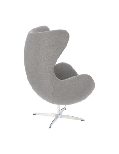 FOTEL JAJO EGG PREMIUM TKANINA  EASY CLEAN (J.SZARYC, C.SZARY)