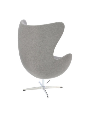 FOTEL JAJO EGG PREMIUM TKANINA  EASY CLEAN (J.SZARYC, C.SZARY)