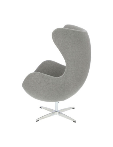 FOTEL JAJO EGG PREMIUM TKANINA  EASY CLEAN (J.SZARYC, C.SZARY)