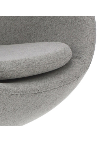 FOTEL JAJO EGG PREMIUM TKANINA  EASY CLEAN (J.SZARYC, C.SZARY)