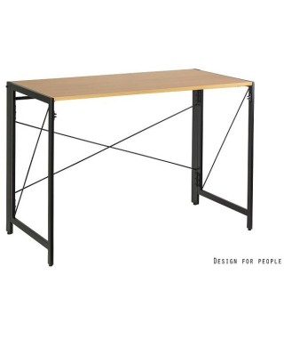 BIURKO SKŁADANE LOFT NA LAPTOPA HOMEOFFICE CZARNE/DREWNO QUICK (DĄB, ORZECH) 2