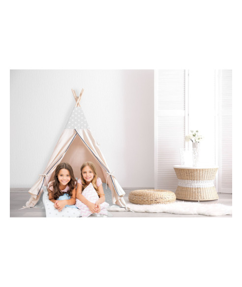 NAMIOT DLA DZIECI TIPI 3 PODUSZKI W ZESTAWIE (RÓŻOWY, SZARY)