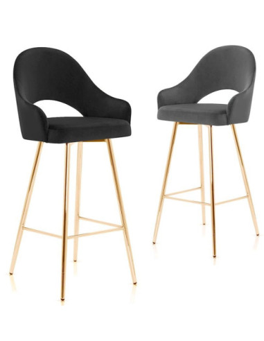 HOKER KUCHENNY KRZESŁO BAROWE GODA 67 CM GOLD ZŁOTE NOGI (WYBIERZ TKANINĘ)