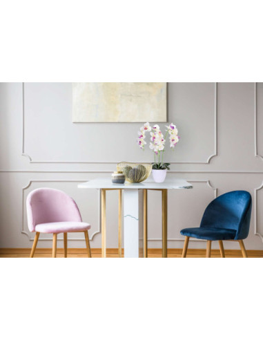 STORCZYK ORCHIDEA SZTUCZNA W DONICZCE 24 KWIATY (BIAŁY, RÓŻOWY)