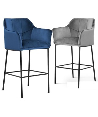 HOKER KUCHENNY TAPICEROWANY KRZESŁO BAROWE BOSTON 80 CM (WYBIERZ TKANINĘ ) 2