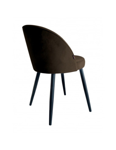 KRZESŁO TRIX MAGIC VELVET NOGA CZARNA (WYBIERZ KOLOR)