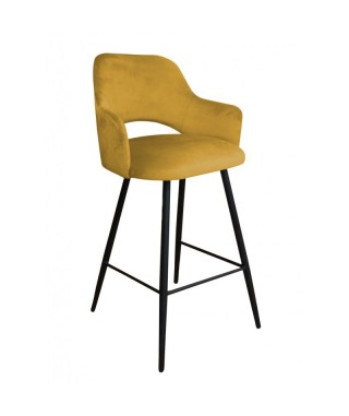 HOKER KRZESŁO BAROWE MILANO MAGIC VELVET NOGI CZARNE (WYBIERZ KOLOR) 2