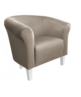 FOTEL WYPOCZYNKOWY MAGIC VELVET MILO NOGI BIEL (WYBIERZ KOLOR) 2