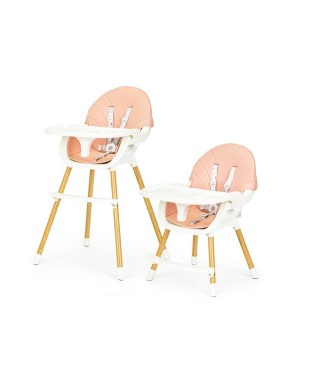 FOTELIK DO KARMIENIA - KRZESEŁKO DLA DZIECI 2 W 1 (BIAŁY, RÓŻOWY, SZARY) 2
