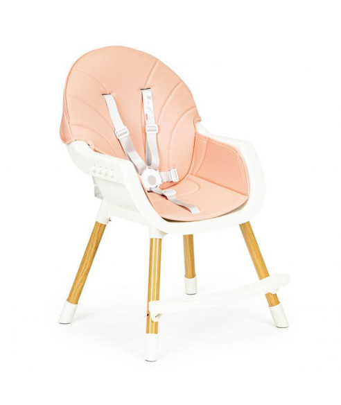 FOTELIK DO KARMIENIA - KRZESEŁKO DLA DZIECI 2 W 1 (BIAŁY, RÓŻOWY, SZARY)