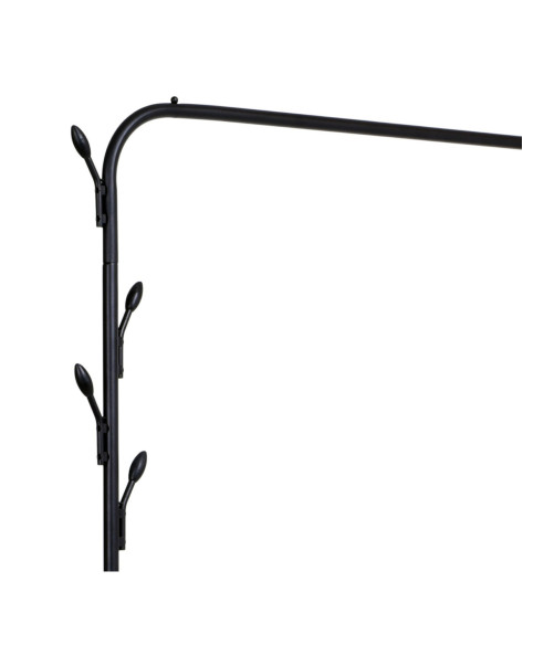 GARDEROBA - WIESZAK STOJĄCY Z PÓŁKĄ FELIKS (BIAŁY, CZARNY)