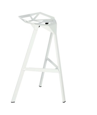 STOŁEK BAROWY HOKER GAP ONE (BIAŁY, CZERWONY, CZARNY)