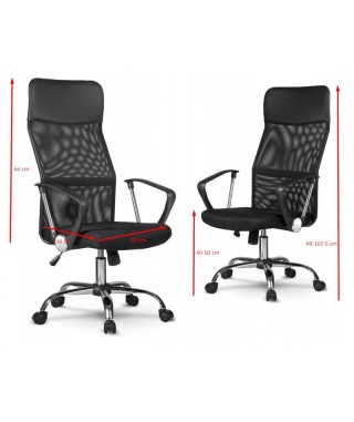 FOTEL BIUROWY OBROTOWY NEMO (NIEBIESKI, SZARY, CZARNY) 2