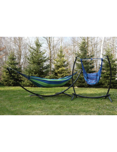 STELAŻ METALOWY NA HAMAK HUŚTAWKĘ WISZĄCE KRZESŁO - 3 W 1!