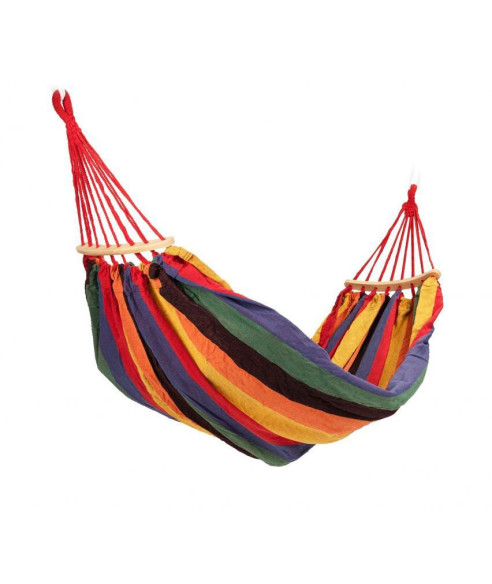 HAMAK OGRODOWY 2-OSOBOWY BAWEŁNA + POKROWIEC (WYBIERZ KOLOR)