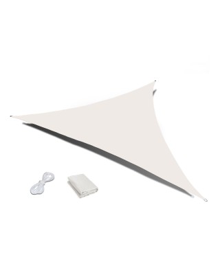 ŻAGIEL PRZECIWSŁONECZNY OGRODOWY 3,6X3,6X3,6M (KREMOWY, SZARY) 2