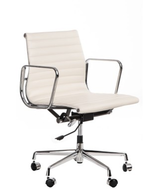 FOTEL BIUROWY CH1171T SKÓRA (BIAŁY, CZARNY)