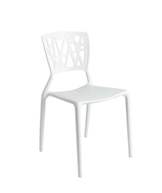 KRZESŁO BUSH  POLIPROPYLEN (BIAŁE, CZERWONE, ZIELONE, CZARNE)