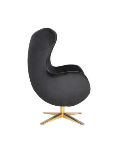 FOTEL WYPOCZYNKOWY JAJO EGG VELVET ZŁOTA STOPA (WYBIERZ KOLOR)