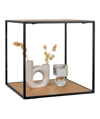 PÓŁKA WISZĄCA LOFT VITA (DĄB, CZARNA) 2